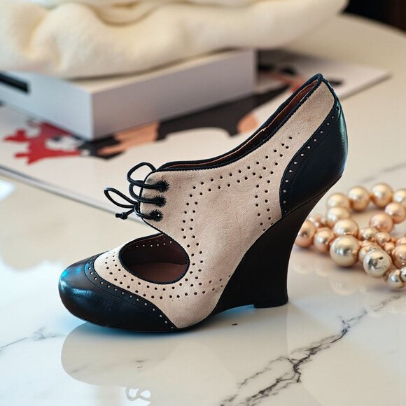 TABITHA SIMMONS Bunty Wedge Pumps - Picture 1 of 12